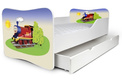 Кровать детская от 3-х лет Nobiko 160x80 с шуфлядкой "Единорог для Барби"