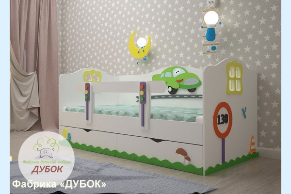 Кровать детская Тачка (фабрика Дубок).