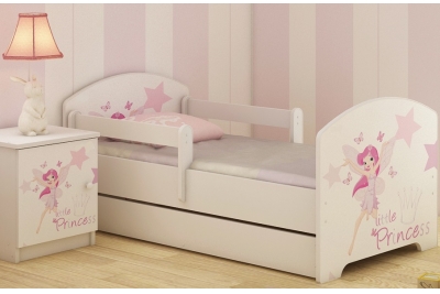 Кровать подростковая с бортиками Oskar X "Маленькая принцесса" + матрас и ящик  (код на сайте 4906)